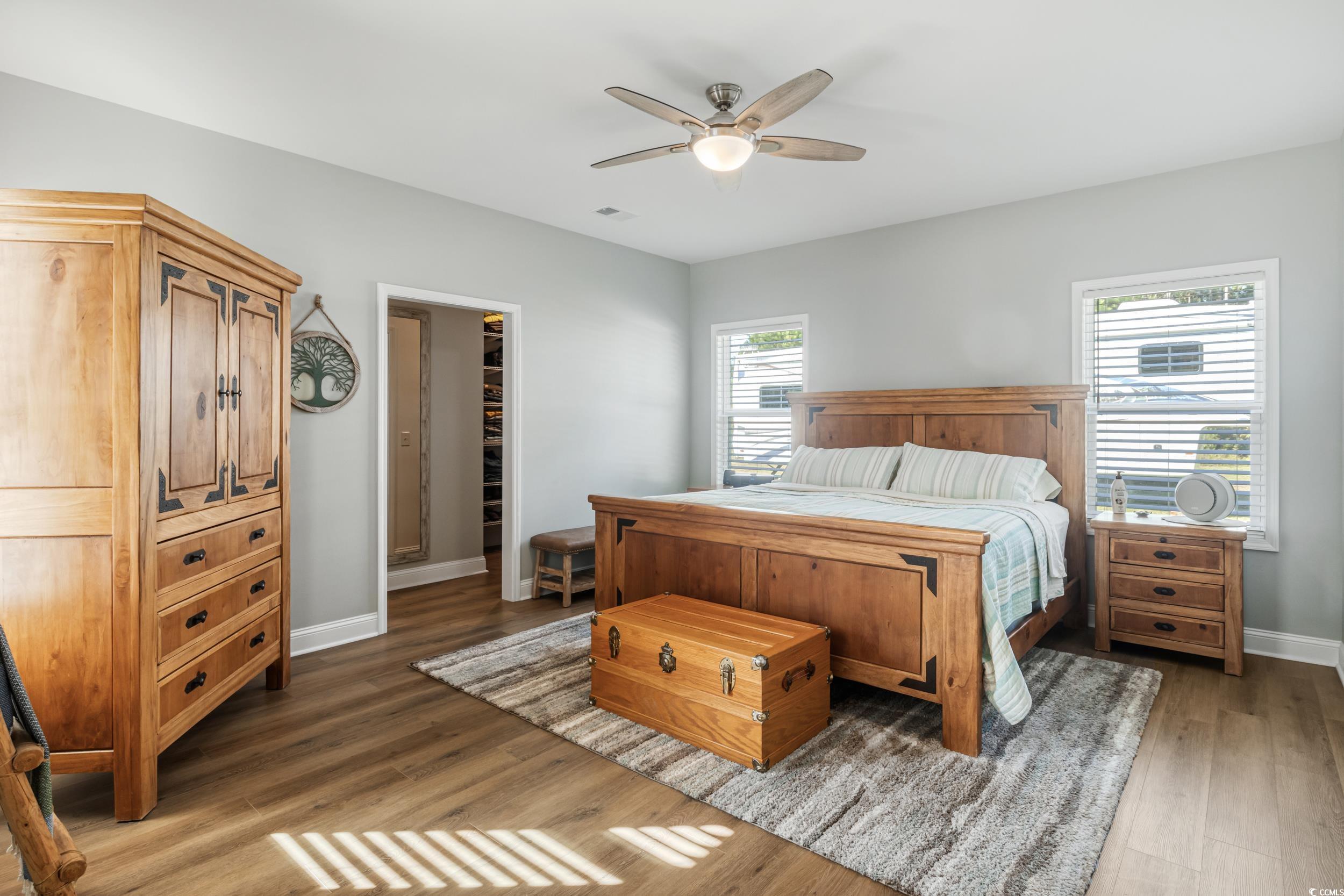 4082 Salem Road Aynor, SC 29511 - Photo 23 of 39 Bedroom featuring dark wood-type flooring, ceiling