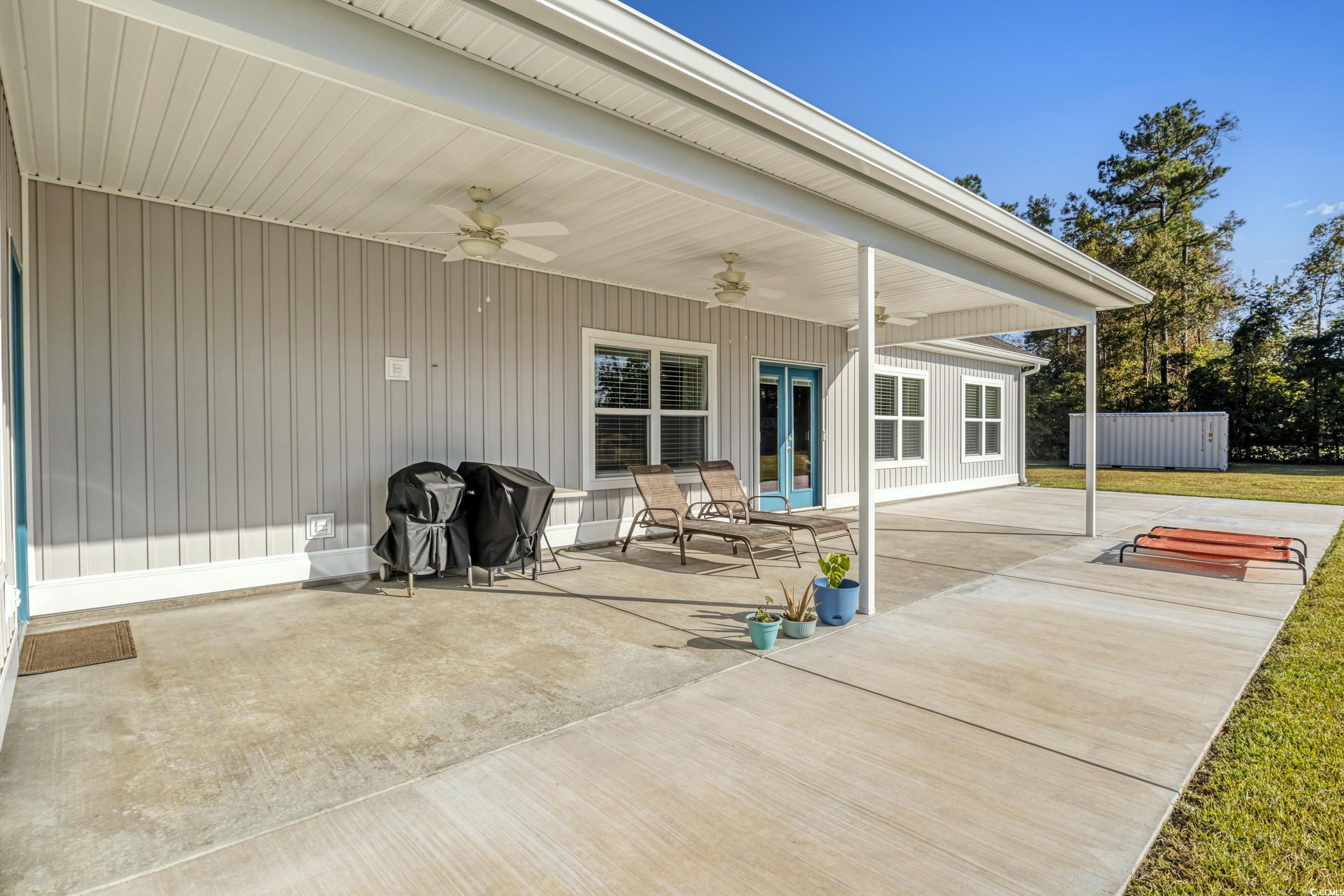4082 Salem Road Aynor, SC 29511 - Photo 34 of 39 View of patio featuring ceiling fan