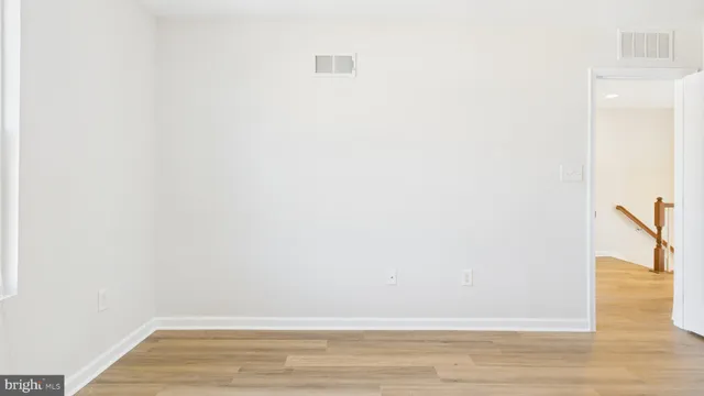 a view of an empty room