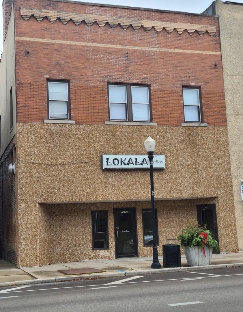 a view of building with front door