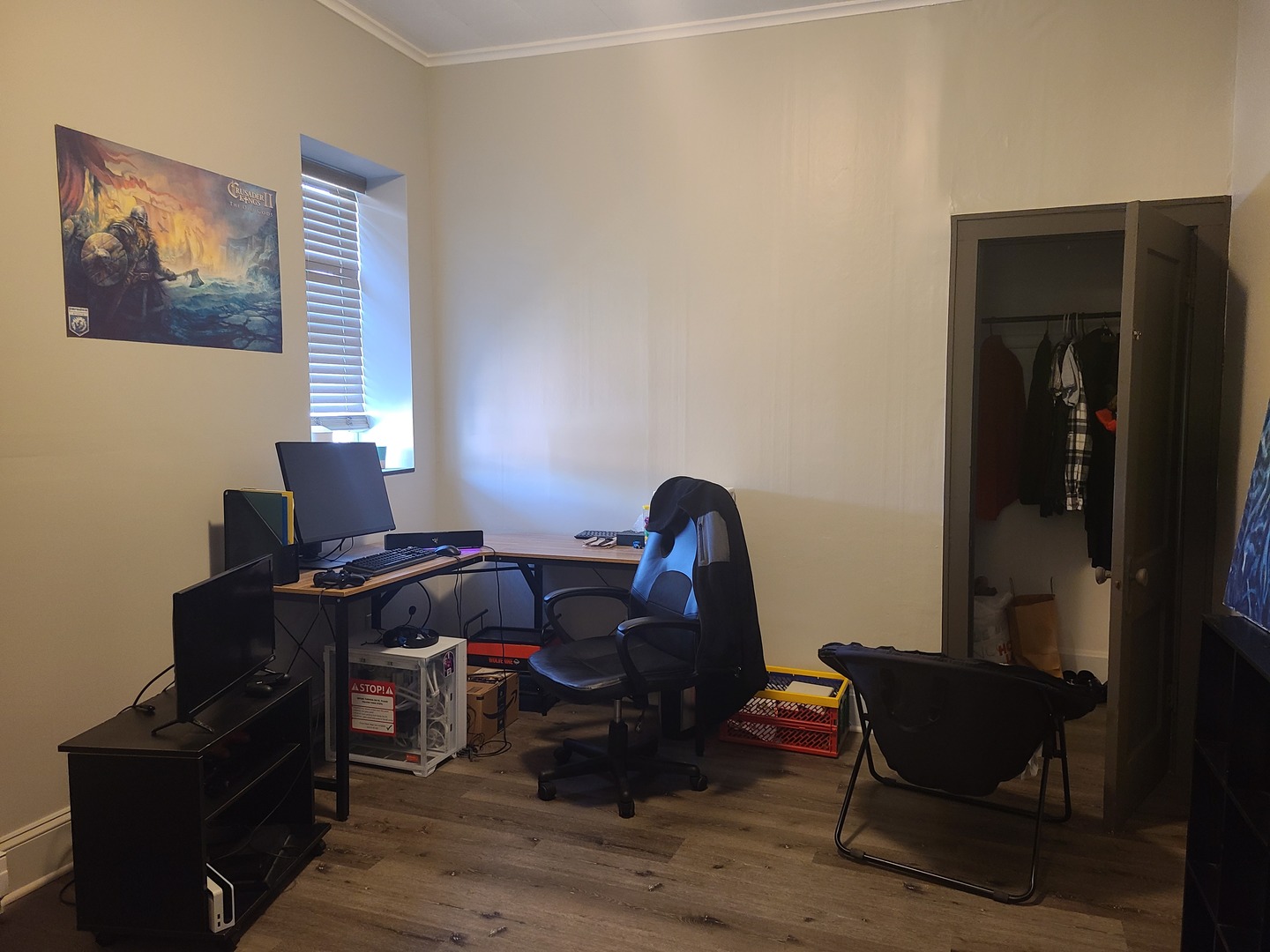 1818 4th Street Peru, IL 61354 - Photo 28 of 36 a view of a workspace with furniture and a window