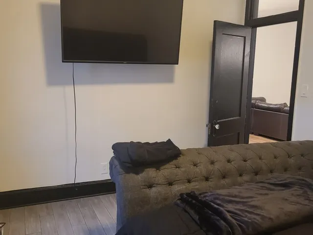 a living room with a couch