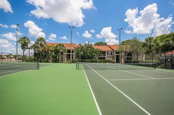 a view of a tennis court
