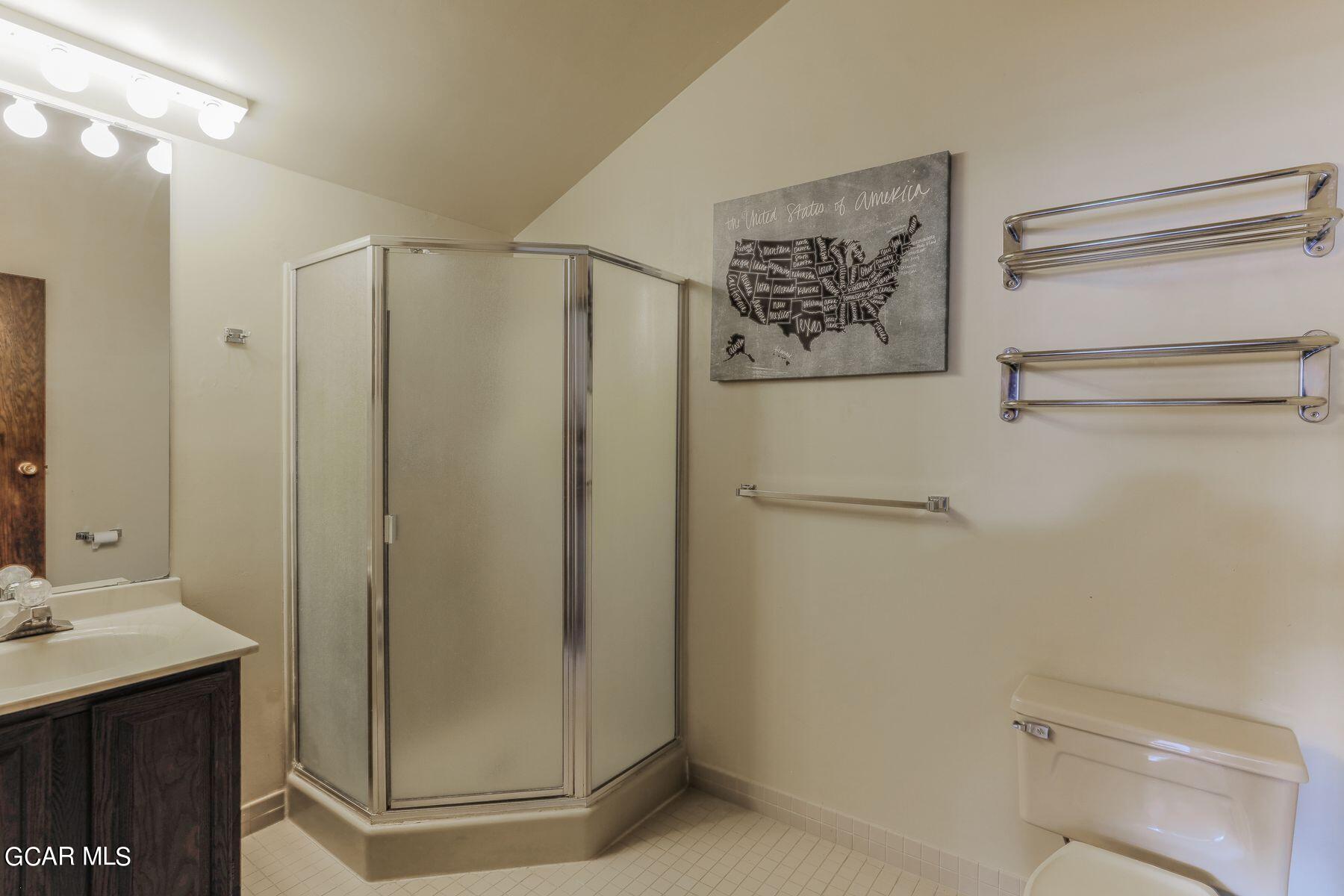96 Mountainside Drive, Unit B 58 Granby, CO 80446 - Photo 23 of 42 a bathroom with a shower and a sink