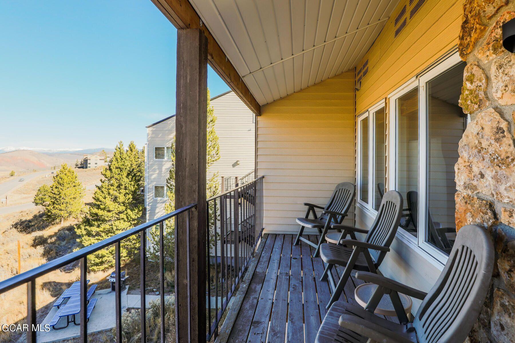 96 Mountainside Drive, Unit B 58 Granby, CO 80446 - Photo 29 of 42 a view of balcony with furniture