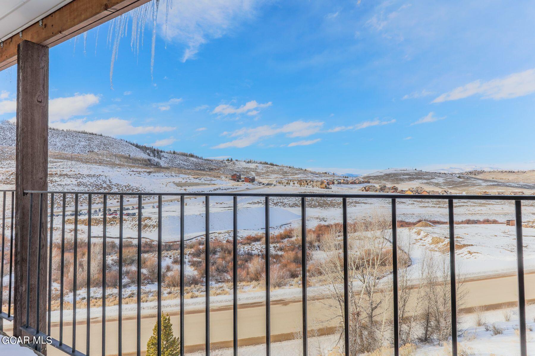 96 Mountainside Drive, Unit B 58 Granby, CO 80446 - Photo 33 of 42 a view of a balcony with an outdoor space