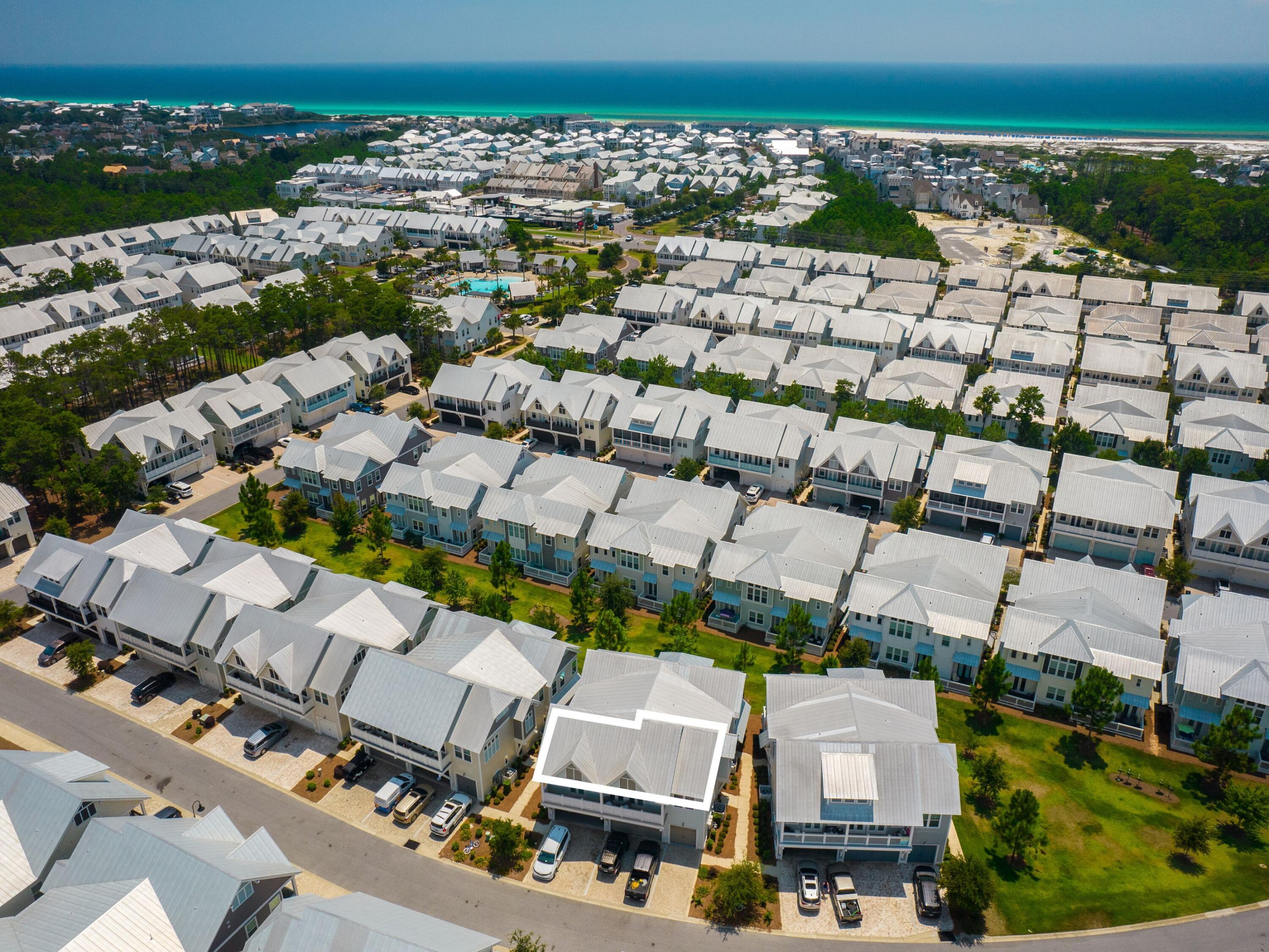 282 Milestone Dr Inlet Beach, Unit C Inlet Beach, FL 32461 - Photo 27 of 50 an aerial view of multiple house
