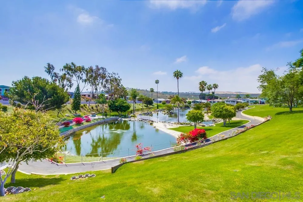 116 Havenview Lane Oceanside, CA 92056 - Photo 42 of 47 a view of a swimming pool with a yard and plants