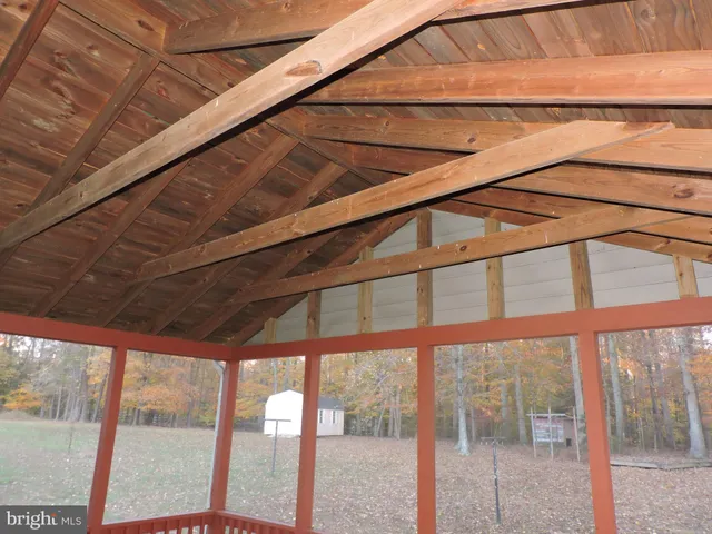 a view of a building from a window