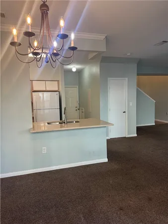 a view of a room with a sink