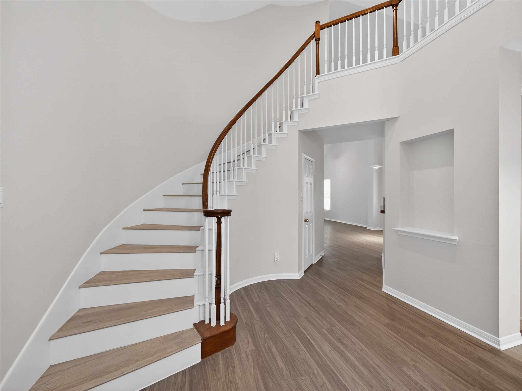 11029 Ballybunion Place Austin, TX 78747 - Photo 24 of 40 a view of entryway and hall with wooden floor