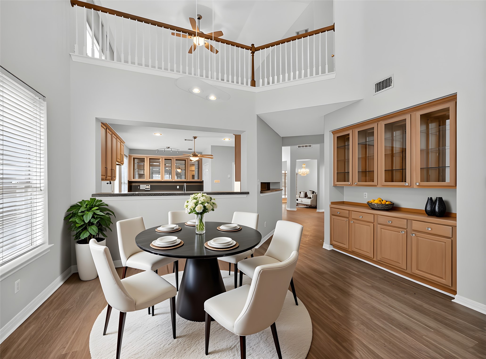 11029 Ballybunion Place Austin, TX 78747 - Photo 6 of 40 a view of a dining room with furniture window and wooden floor