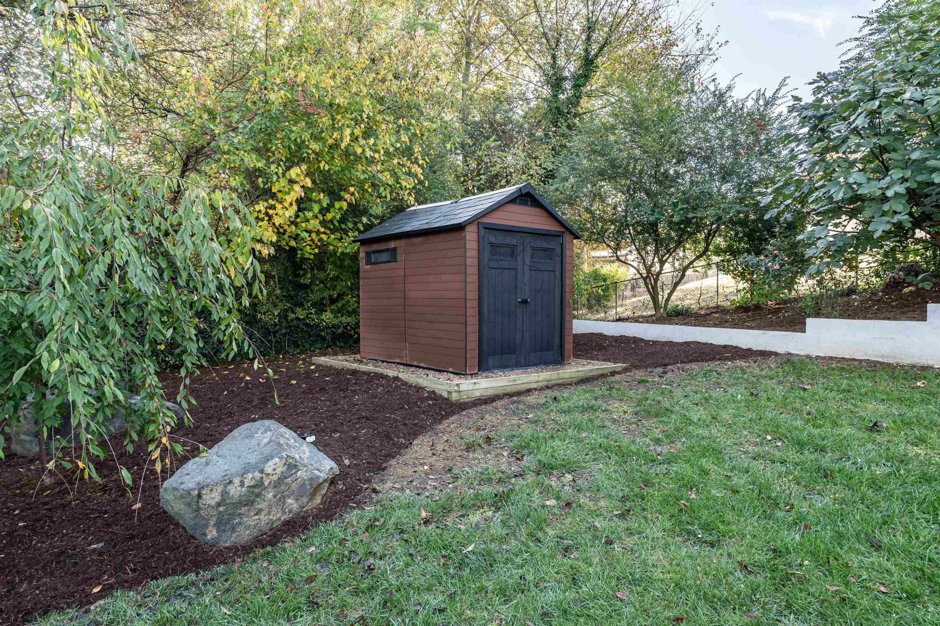 2408 Remington Road Raleigh, NC 27610 - Photo 29 of 31 a view of backyard with green space