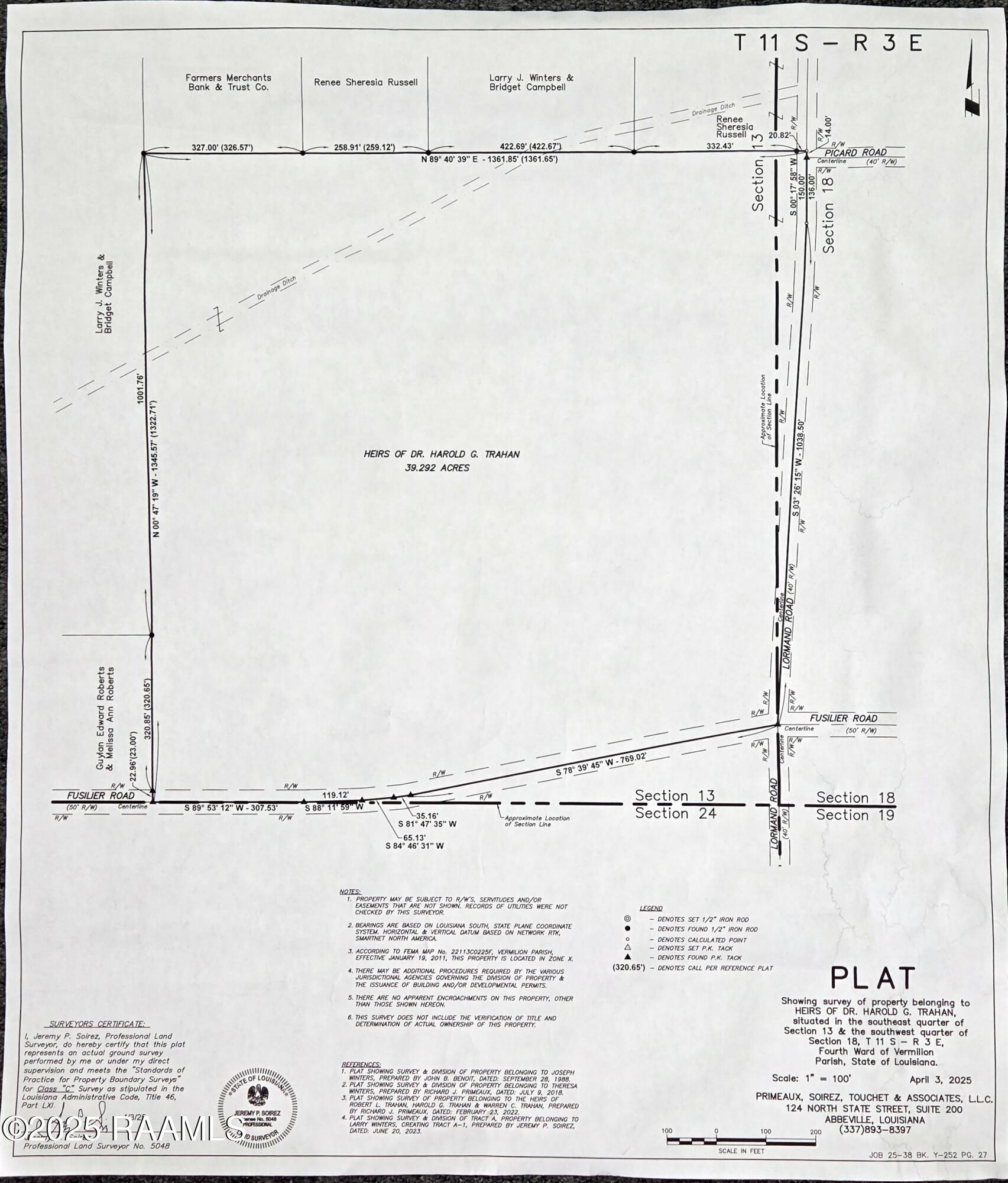 8200 Fusilier Road Maurice, LA 70555 - Photo 16 of 16 Fusilier Road Survey