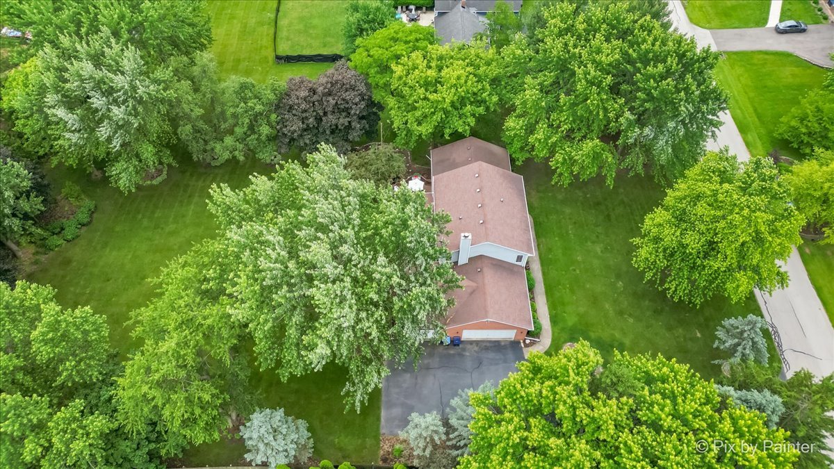2N445 Beith Road Elburn, IL 60119 - Photo 50 of 58 an aerial view of residential house with outdoor space and trees all around