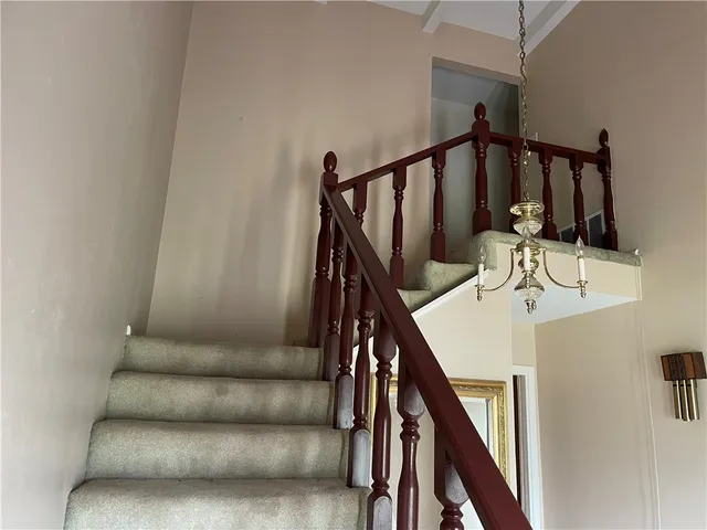 a view of entryway and workspace