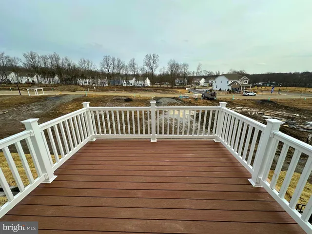 a view of deck with city view