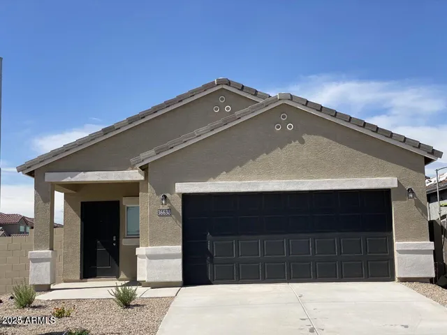 a front view of a house
