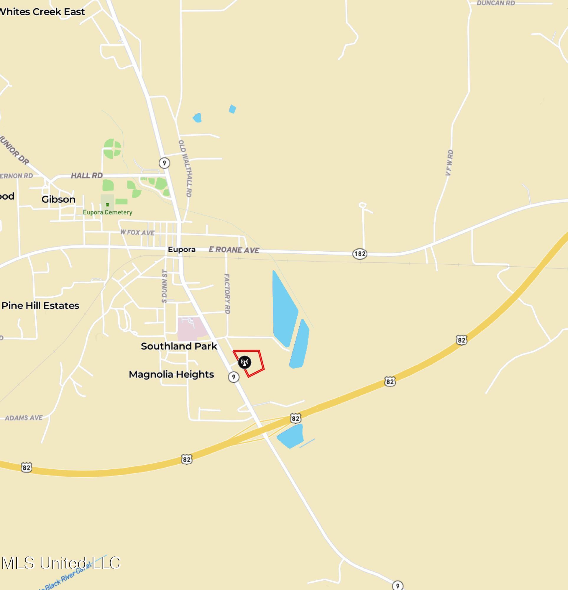 Factory Road Eupora, MS 39744 - Photo 11 of 11 Webster 11.2 Street Map
