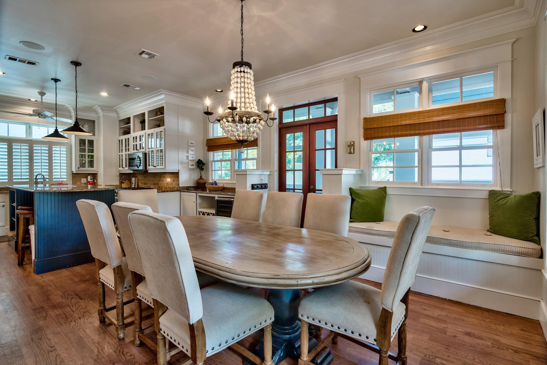 54 Round Road Rosemary Beach, FL 32461 - Photo 11 of 48 a view of a dining room with furniture window and wooden floor