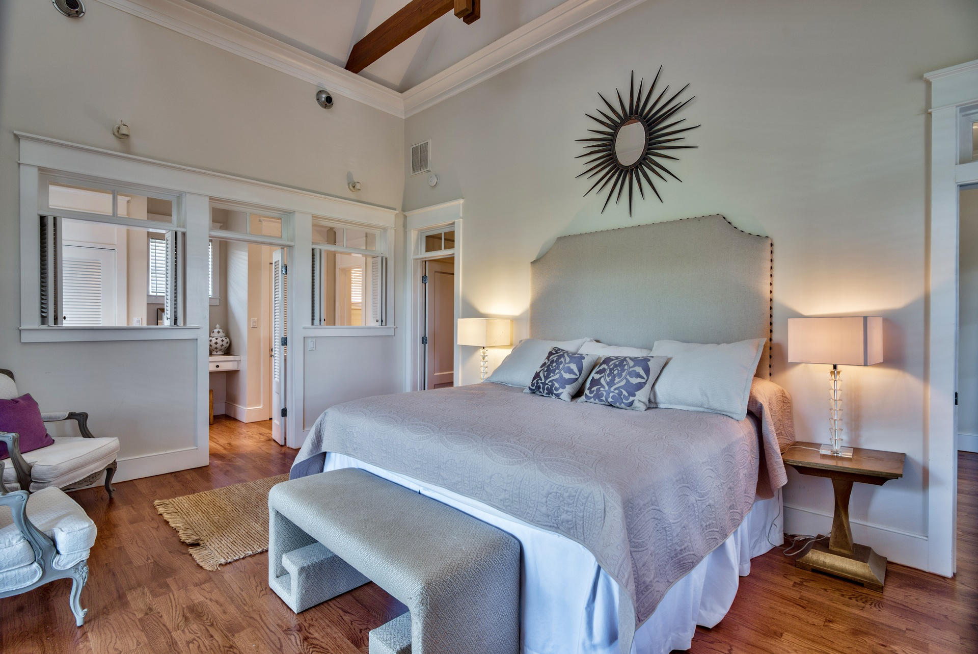 54 Round Road Rosemary Beach, FL 32461 - Photo 22 of 48 a bedroom with bed and a couch