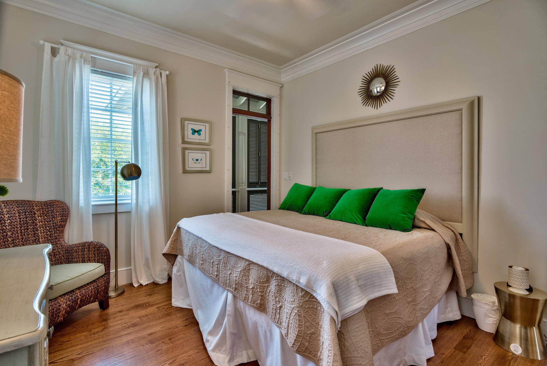 54 Round Road Rosemary Beach, FL 32461 - Photo 30 of 48 a bedroom with a bed and a couch