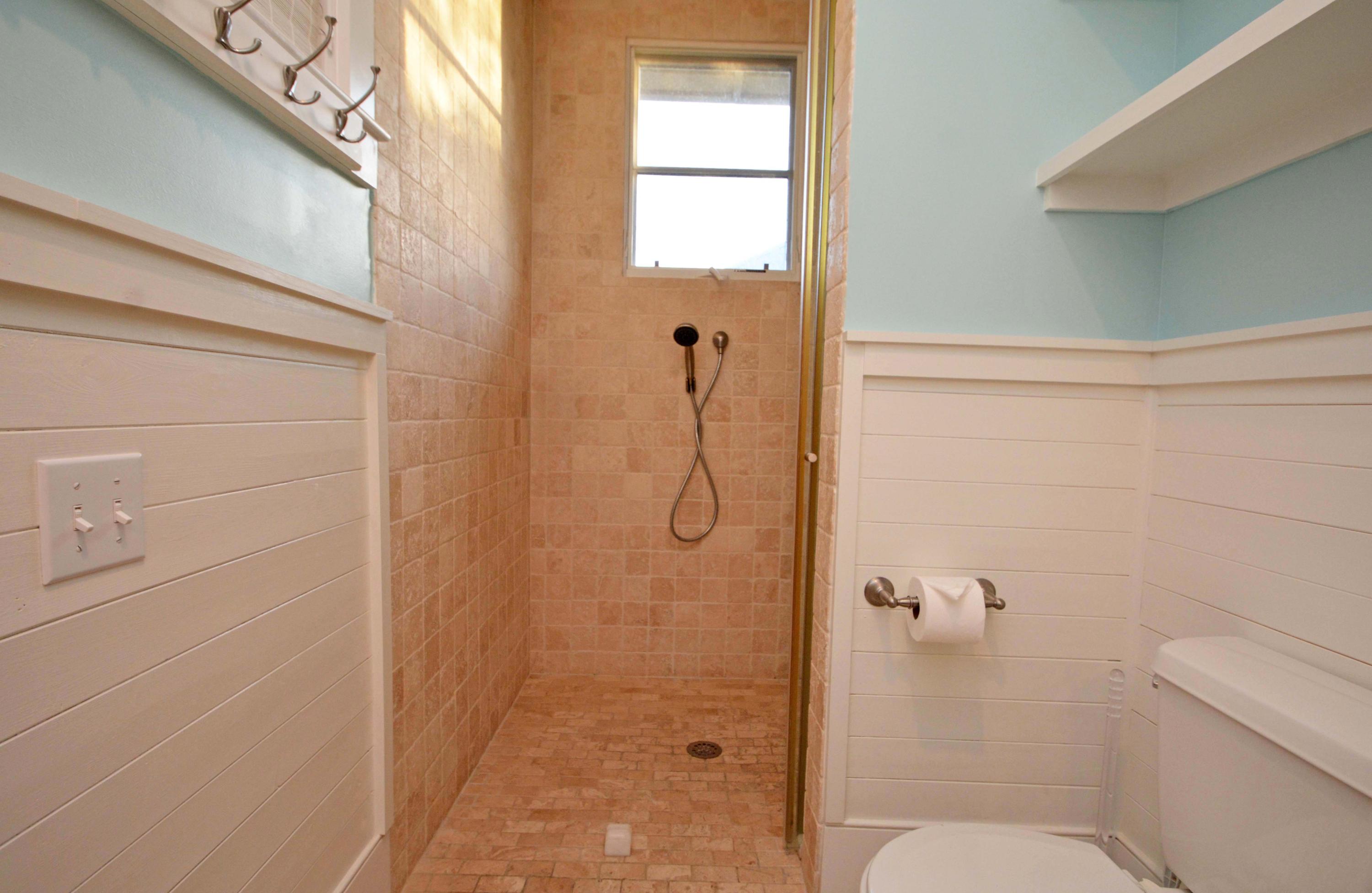 54 Round Road Rosemary Beach, FL 32461 - Photo 41 of 48 a bathroom with a granite countertop shower and a toilet