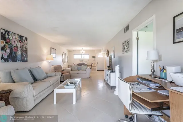 a view of a golf course with a lake