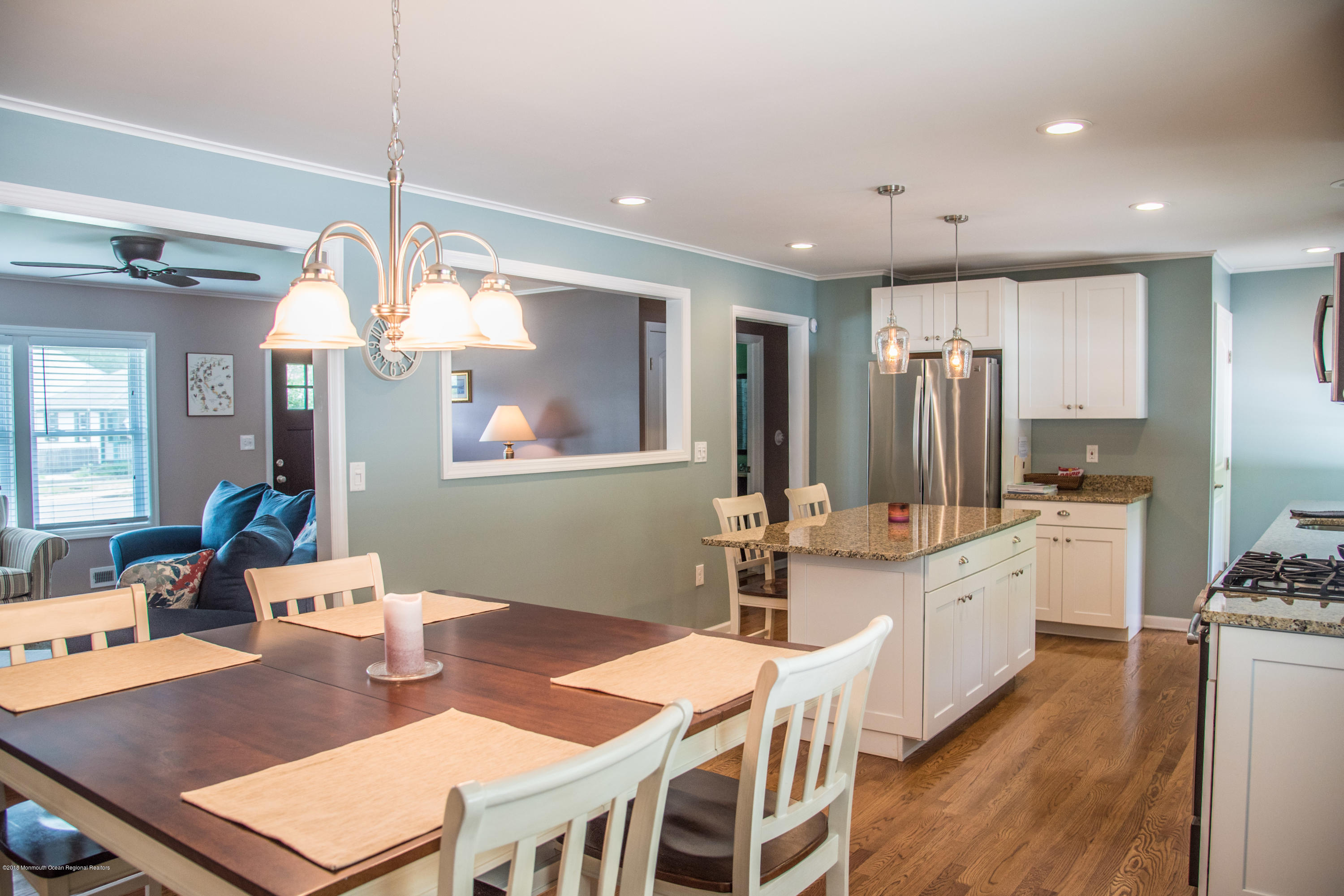 813 Beaver Dam Road Point Pleasant, NJ 08742 - Photo 10 of 27 a large kitchen with a table and chairs