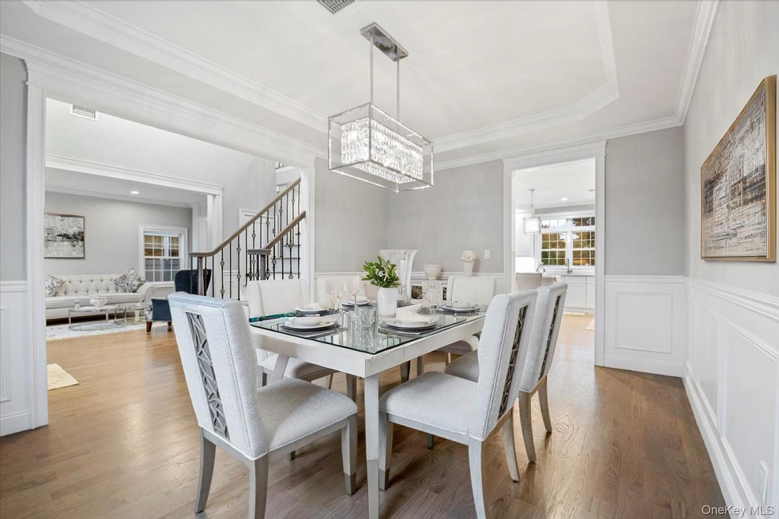 1427 Bellmore Road North Bellmore, NY 11710 - Photo 10 of 38 a view of a dining room with furniture window and wooden floor