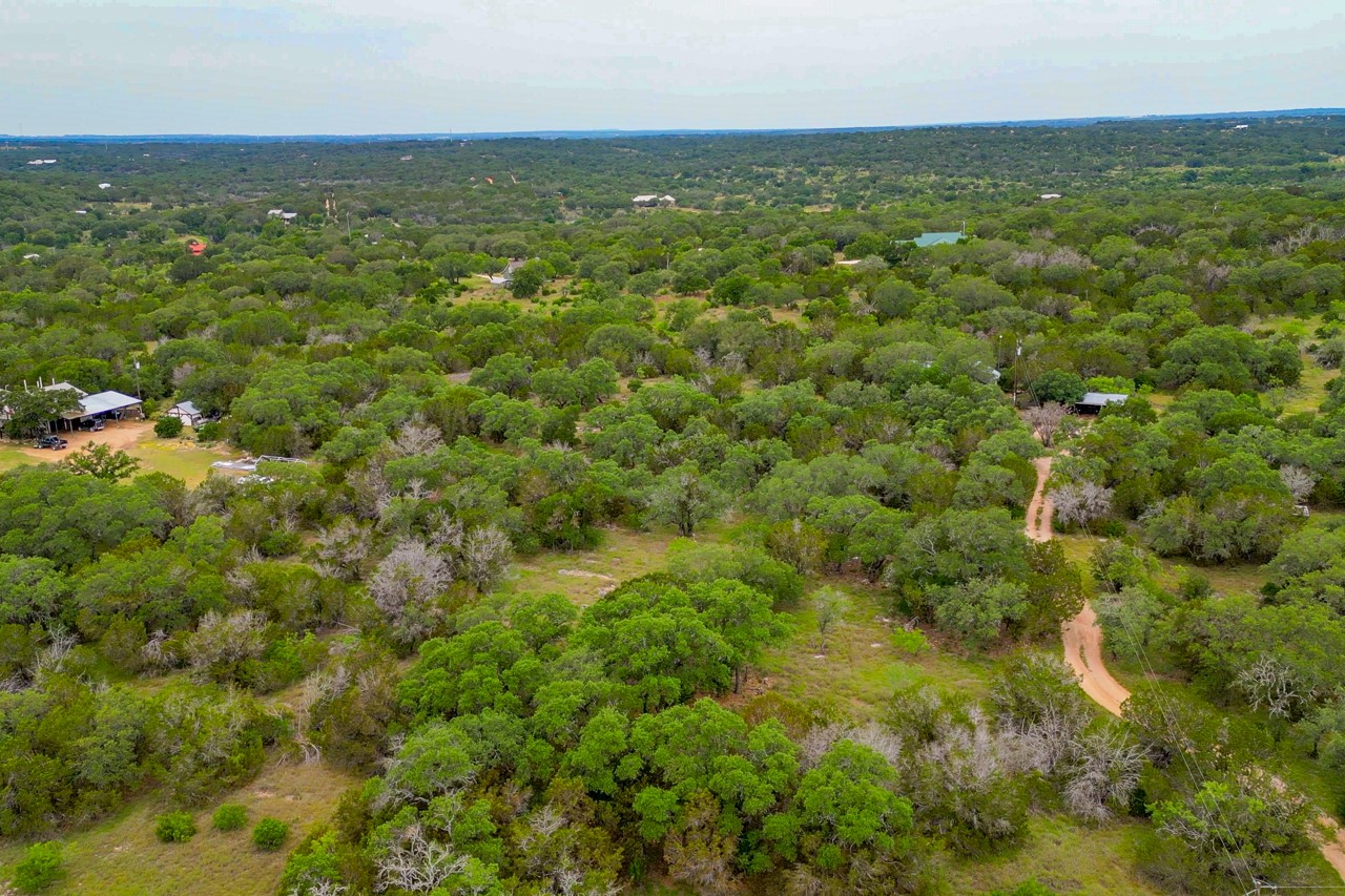 1365 Pedernales Hills Road Johnson City, TX 78636 - Photo 28 of 31 an aerial view of residential houses with outdoor space and trees