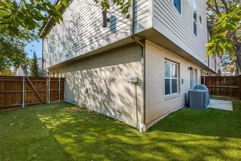 a view of a backyard with a garden
