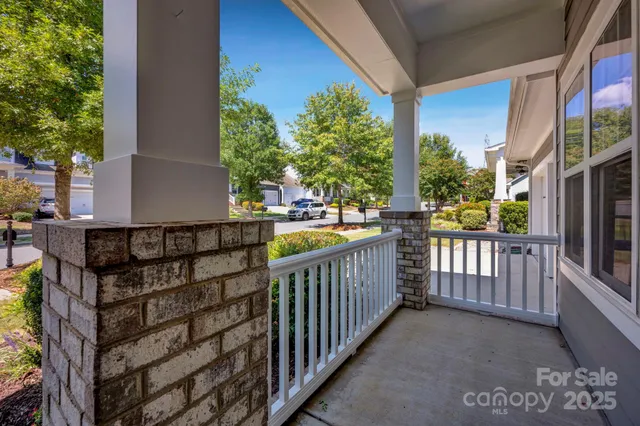 a view of a street from a balcony