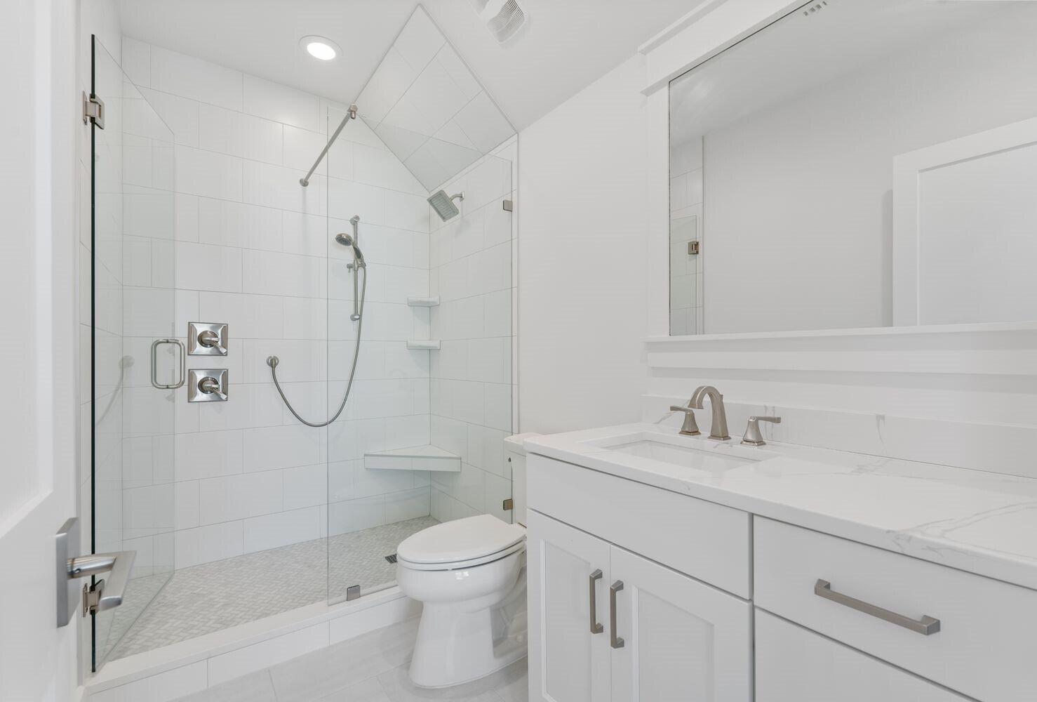 117 Rosecourt St Inlet Beach Inlet Beach, FL 32461 - Photo 39 of 62 a bathroom with a sink a toilet and shower