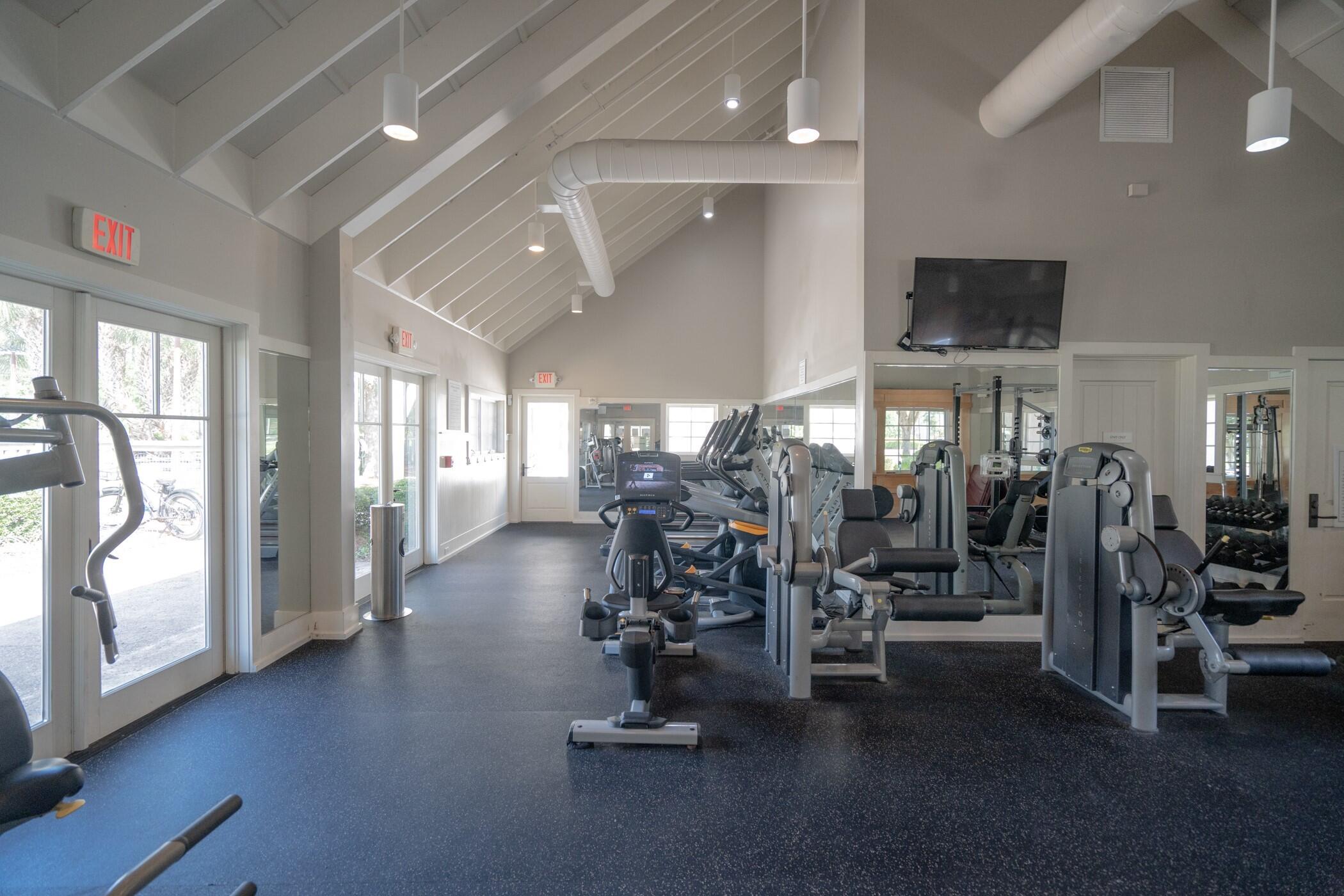 117 Rosecourt St Inlet Beach Inlet Beach, FL 32461 - Photo 56 of 62 a view of a room with gym equipment