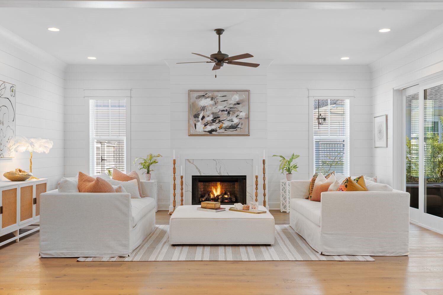 117 Rosecourt St Inlet Beach Inlet Beach, FL 32461 - Photo 10 of 62 a living room with furniture fireplace and window