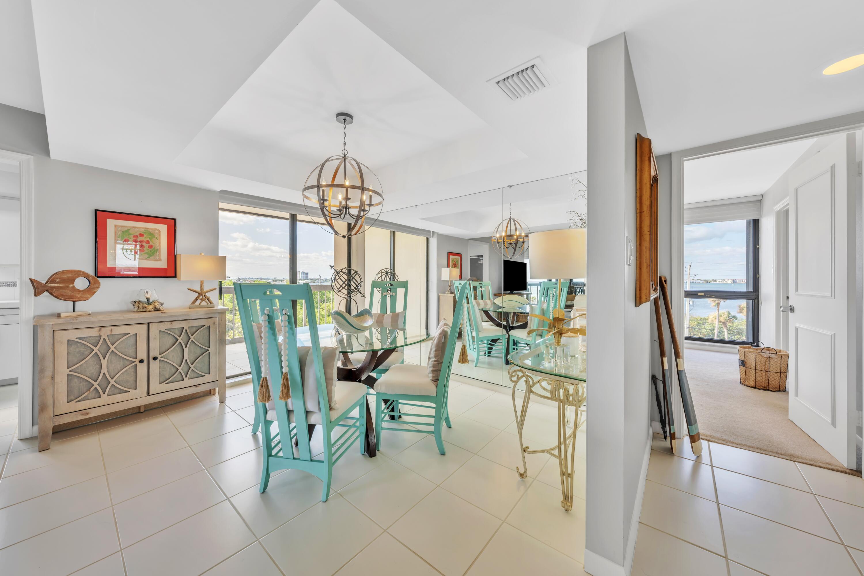 5380 North Ocean Drive, Unit 4A Singer Island, FL 33404 - Photo 19 of 75 Dining Room with Natural light and views