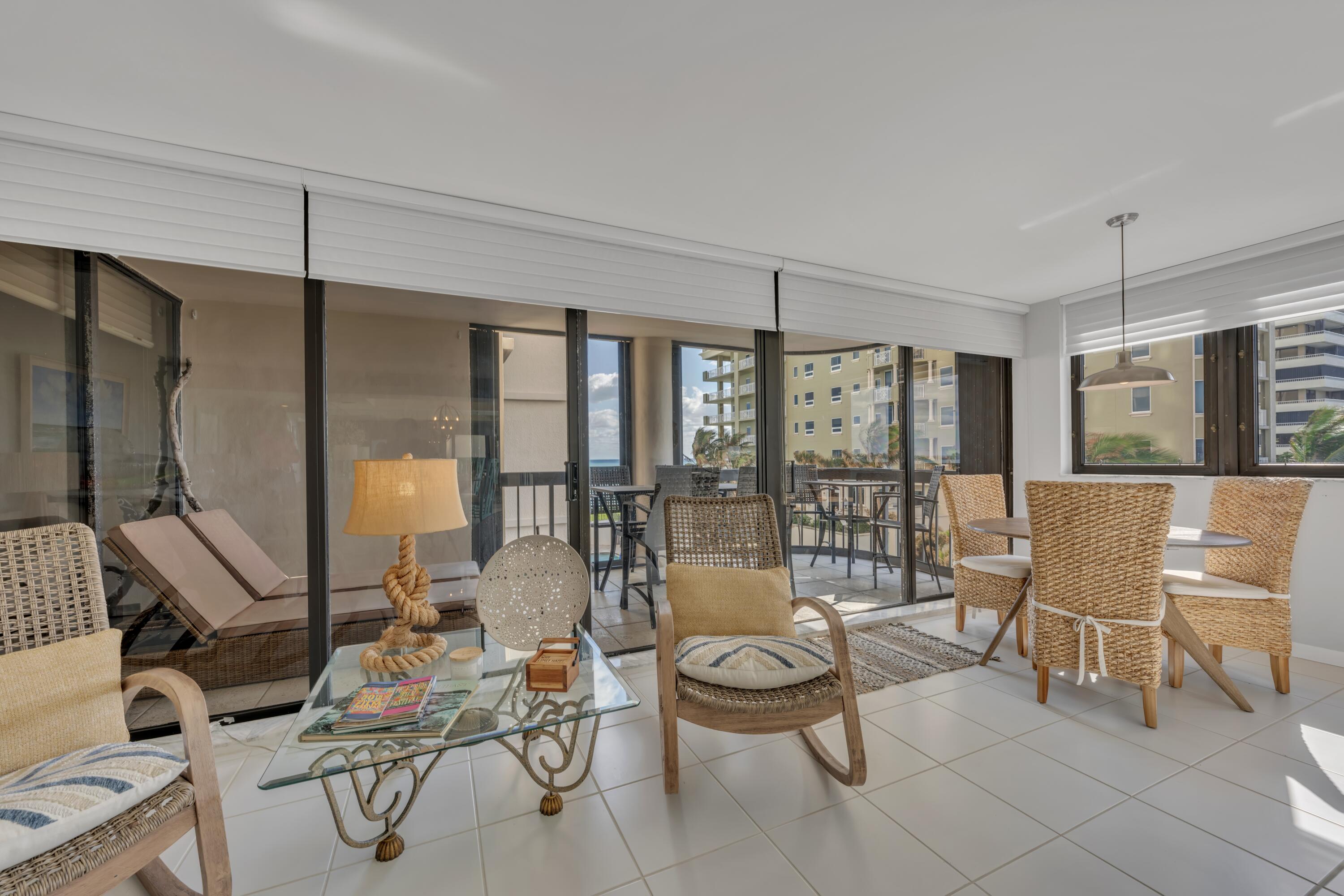 5380 North Ocean Drive, Unit 4A Singer Island, FL 33404 - Photo 20 of 75 breakfast area and balcony views