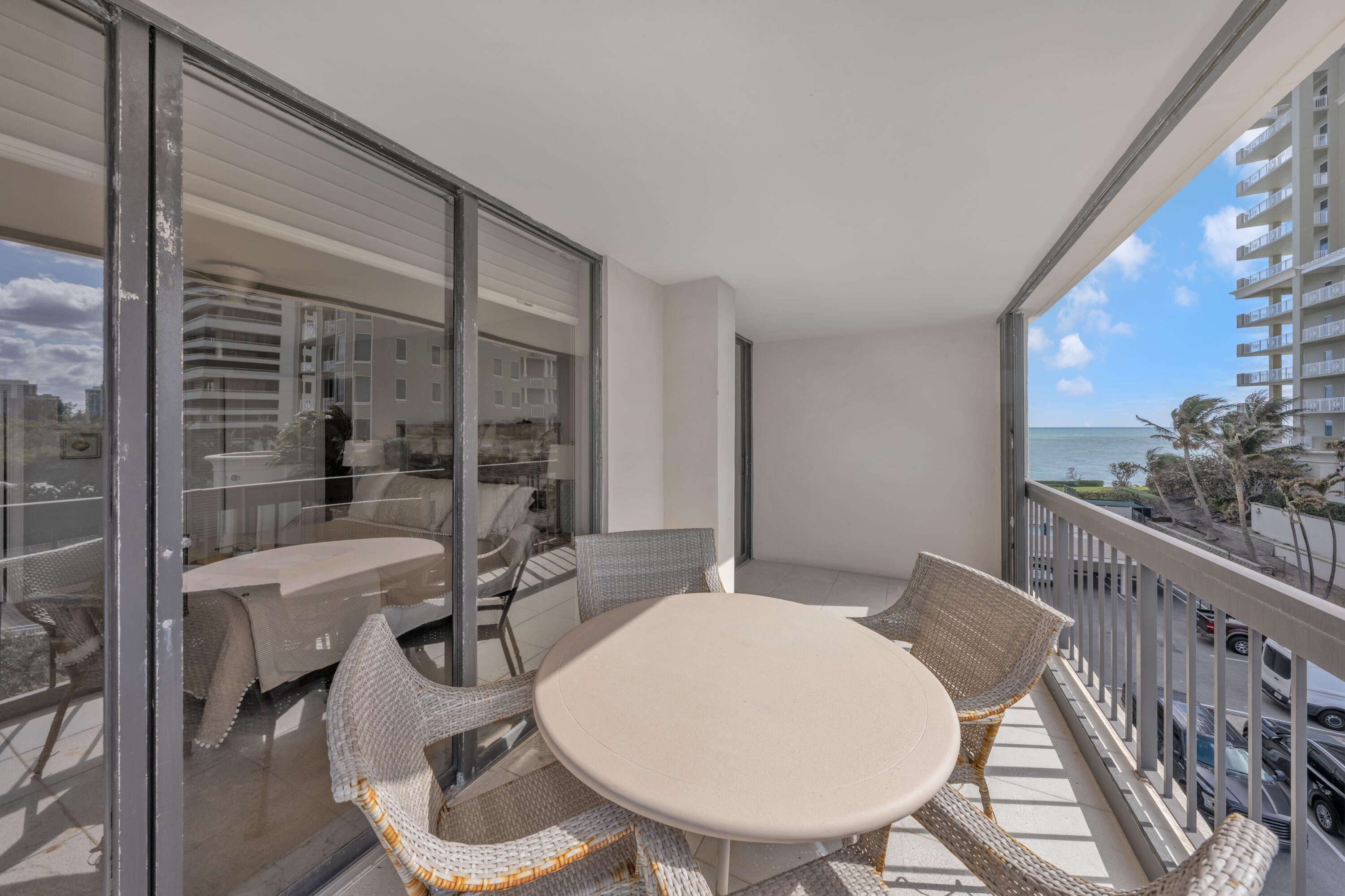 5380 North Ocean Drive, Unit 4A Singer Island, FL 33404 - Photo 36 of 75 Balcony with ocean views