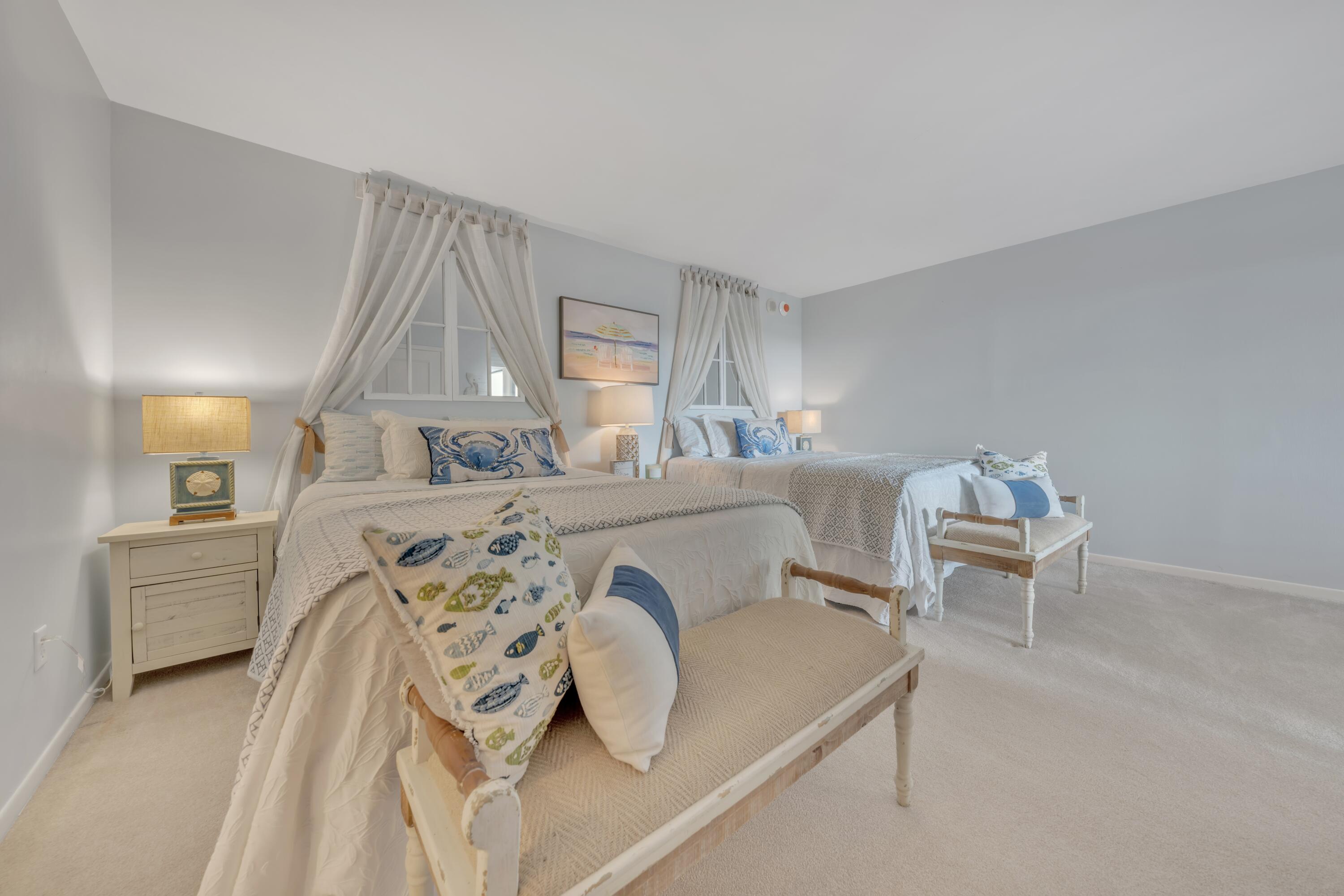 5380 North Ocean Drive, Unit 4A Singer Island, FL 33404 - Photo 40 of 75 Master Bedroom with two Queens and sitti