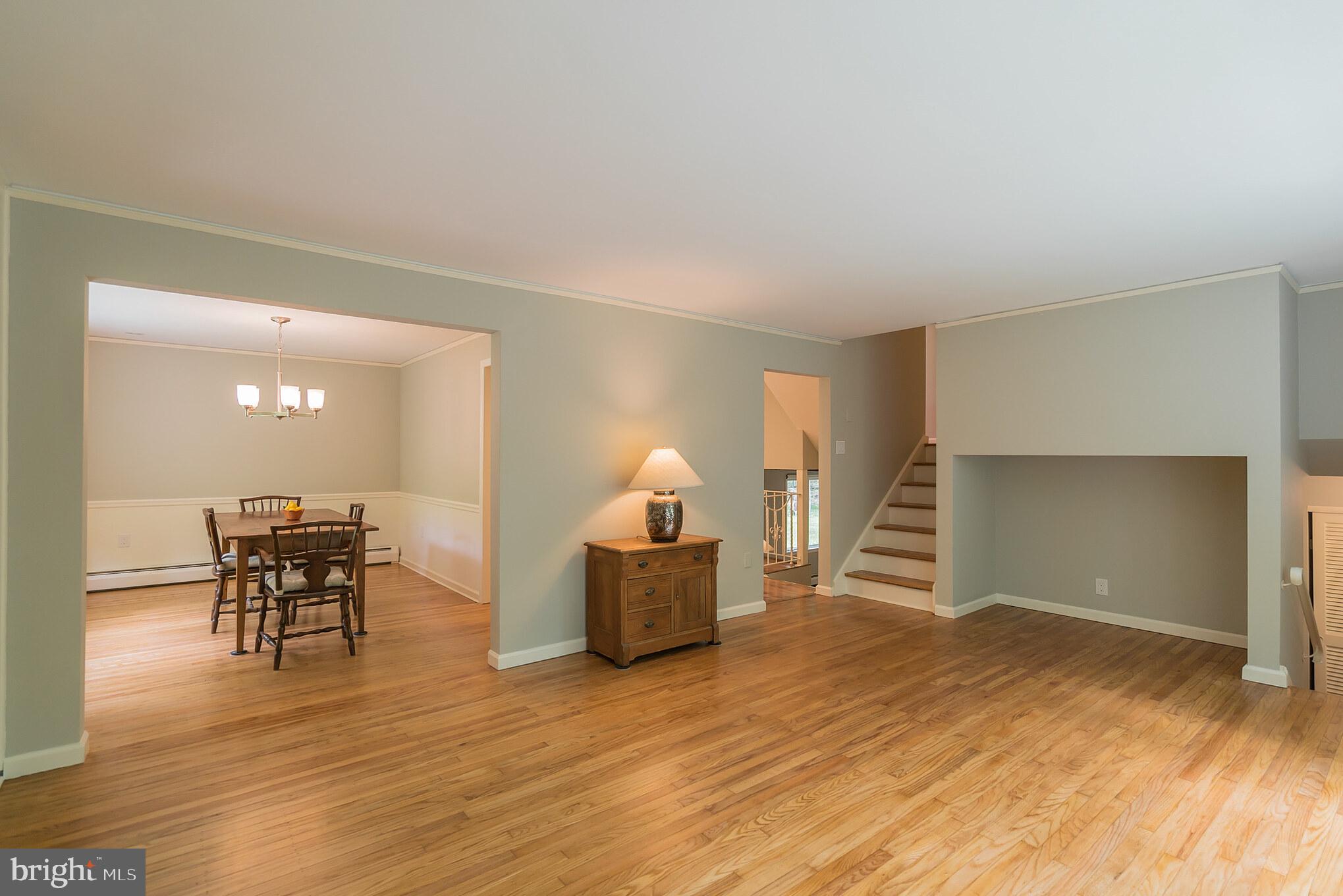6249 Stump Road Pipersville, PA 18947 - Photo 11 of 31 Living room with beautiful hard wood floors