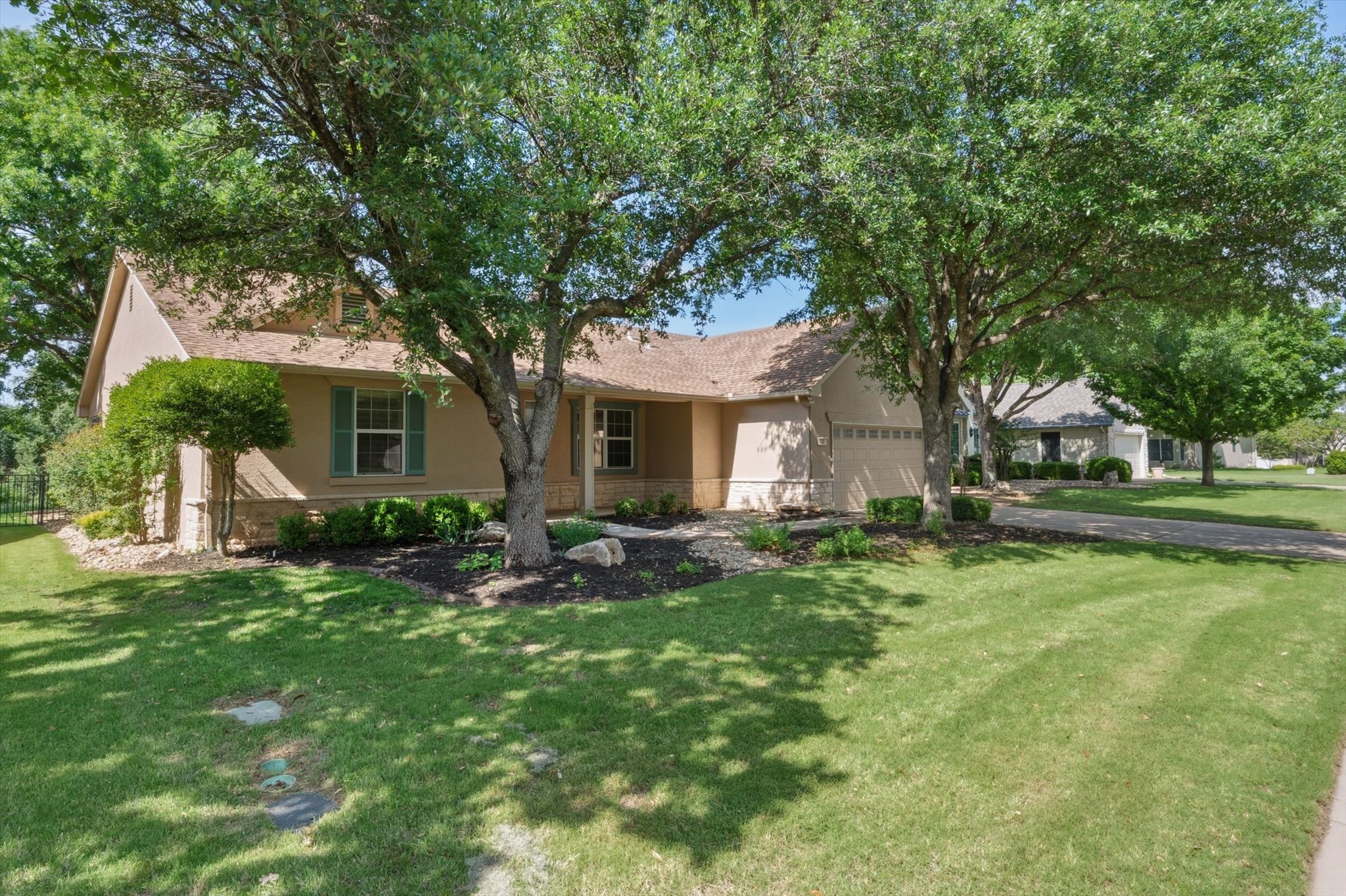 126 Trail Rider Way Georgetown, TX 78633 - Photo 3 of 30 a front view of house with yard and green space