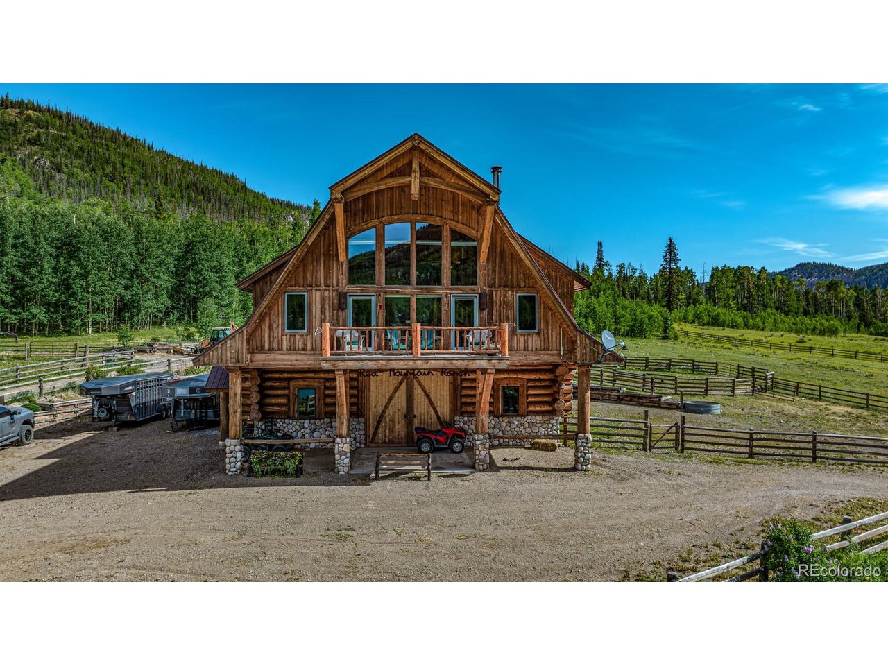 2418 Forest Road Creede, CO 81130 - Photo 47 of 50 a view of a house with a yard