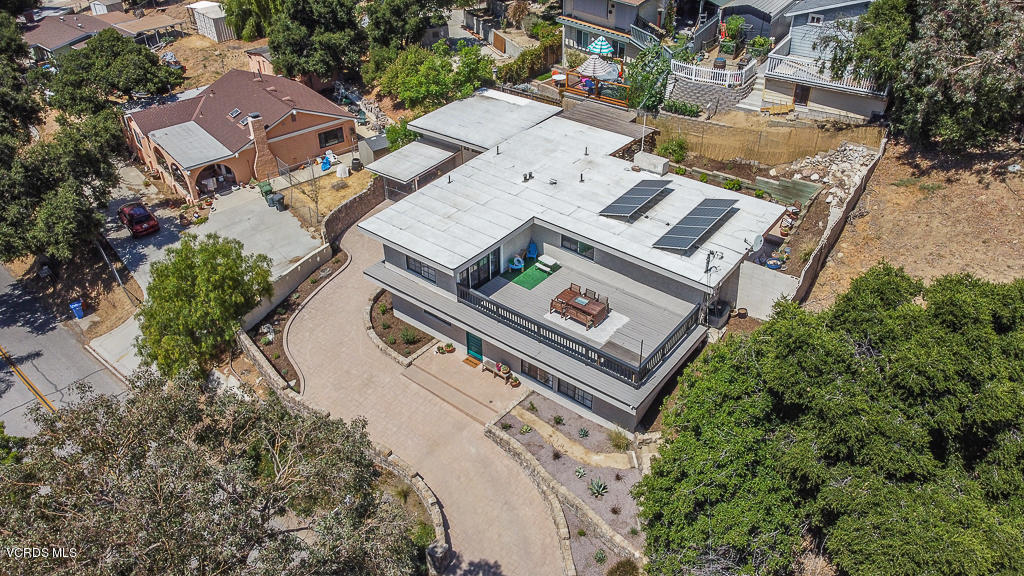 993 Katherine Road Simi Valley, CA 93063 - Photo 39 of 44 an aerial view of a house with a yard
