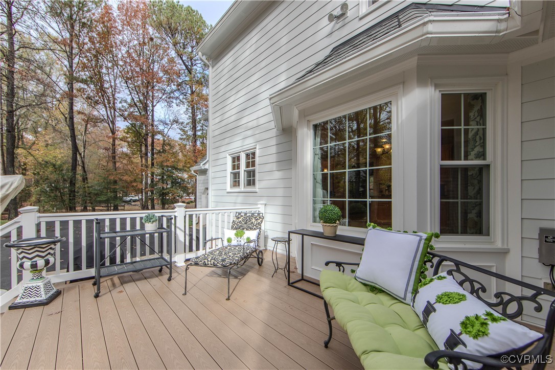14161 Grangewood Road Midlothian, VA 23113 - Photo 36 of 44 a view of a two chairs in the deck