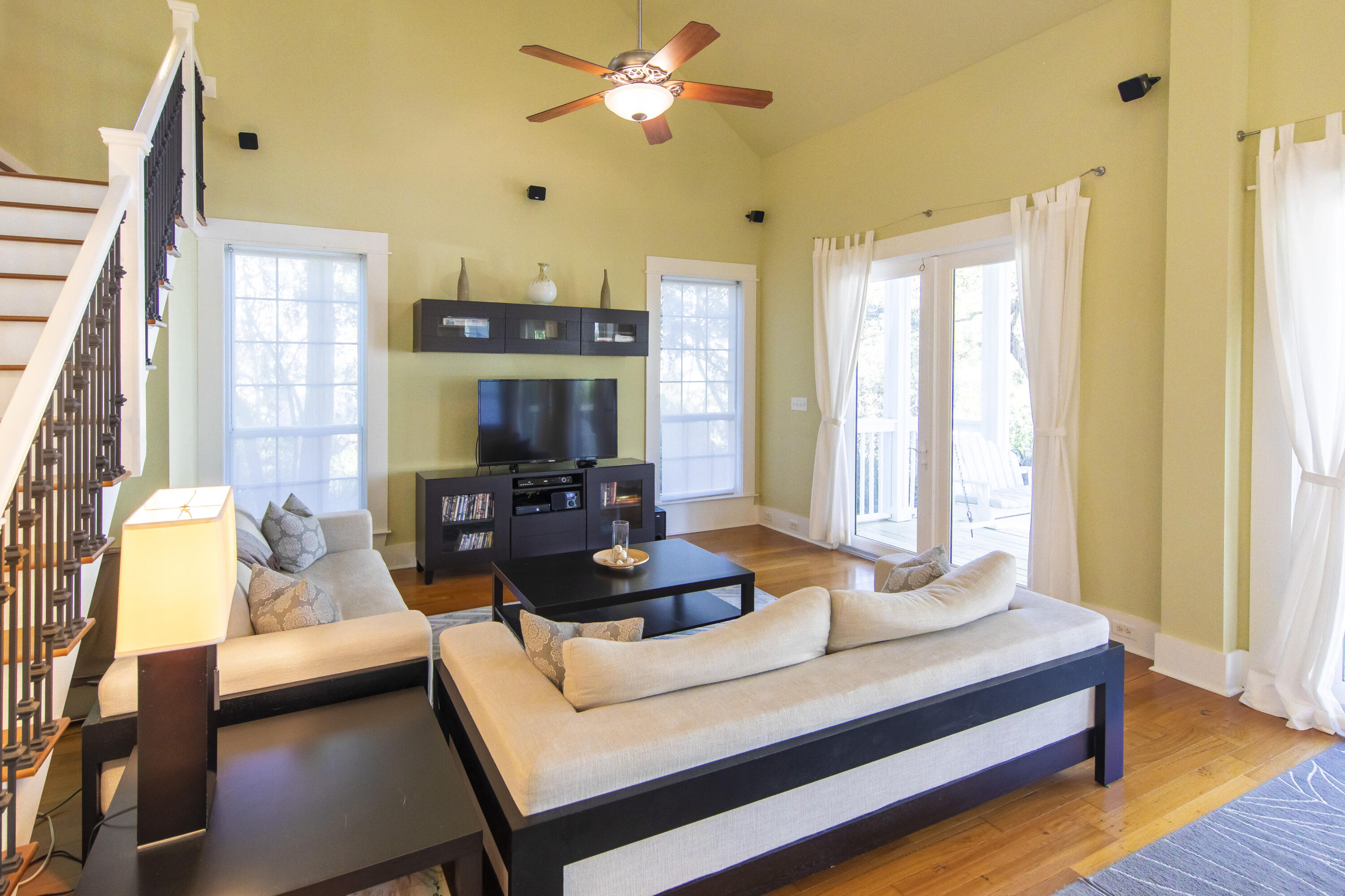 276 Grande Pointe Circle Inlet Beach, FL 32461 - Photo 8 of 33 a living room with furniture and a large window