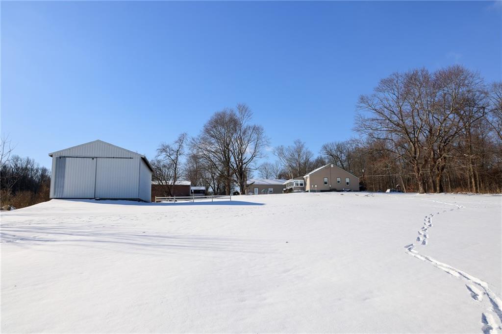 521 Mercer-New Wilmington Road Mercer, PA 16137 - Photo 2 of 35 a view of road and snow