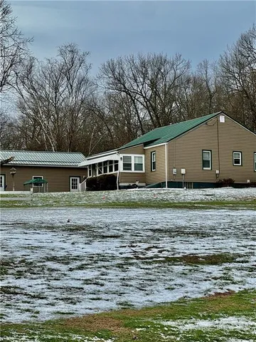 a house that has a tree in it
