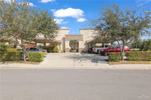 a view of street with a houses