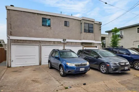 a car parked in garage